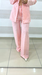 Tailleur Charis in Pizzo Foderato Rosa