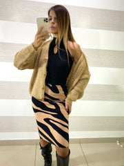 Top Avice Smanicato a Costine con Oblo