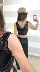 Top Bralette Christa Pizzo con Coppe