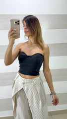 Top Corpetto Nydia Scollo a Cuore con Coppe