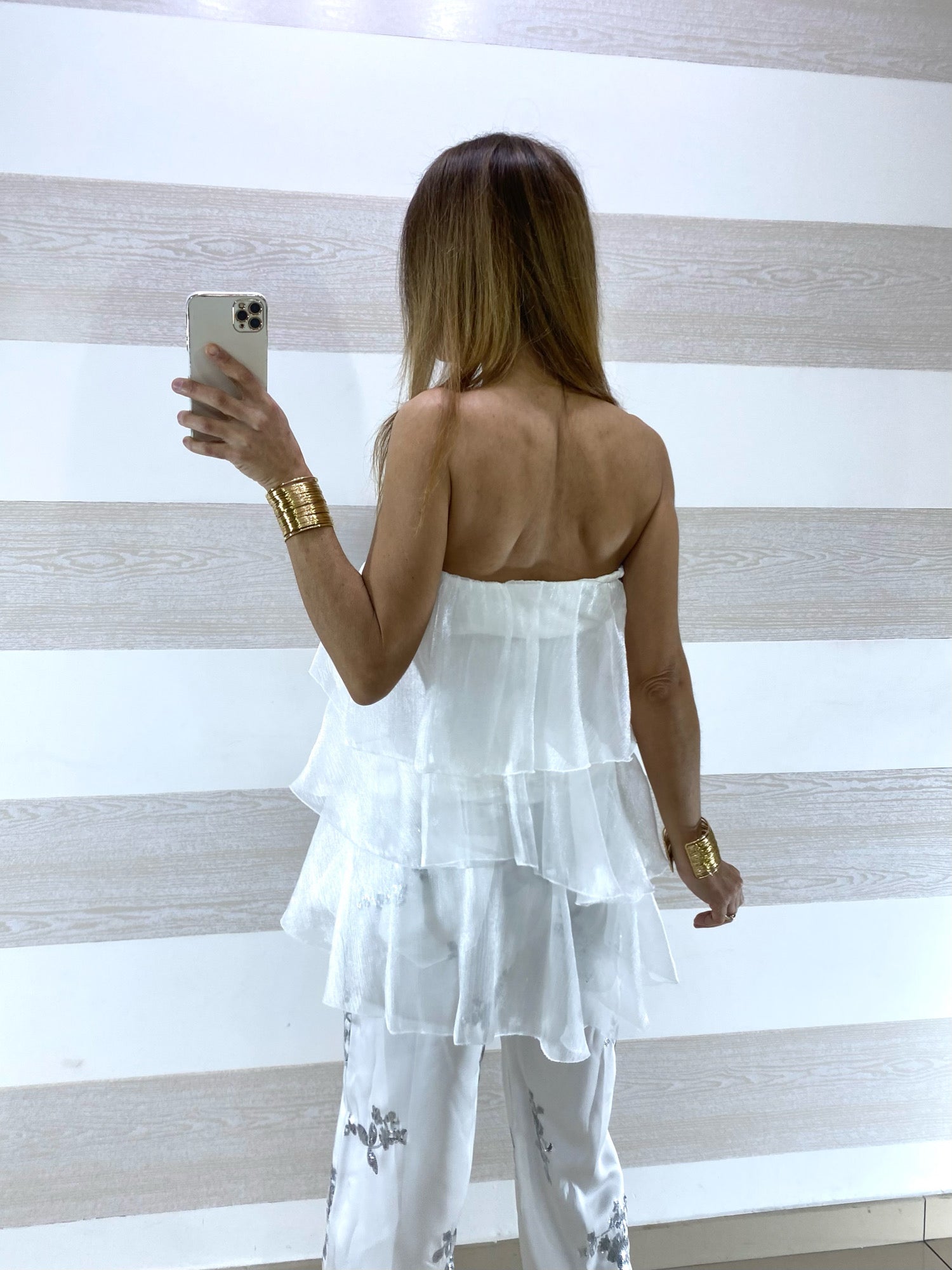 Top Emma Cangiante con Balze