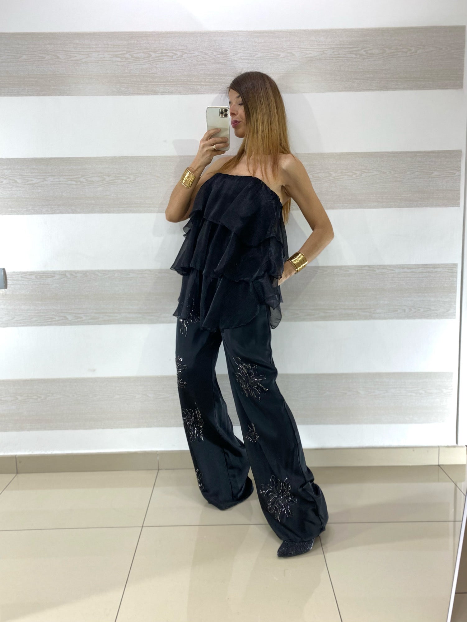Top Emma Cangiante con Balze
