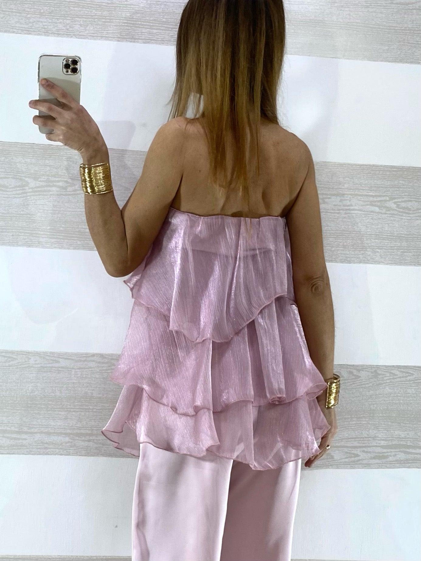 Top Emma Cangiante con Balze