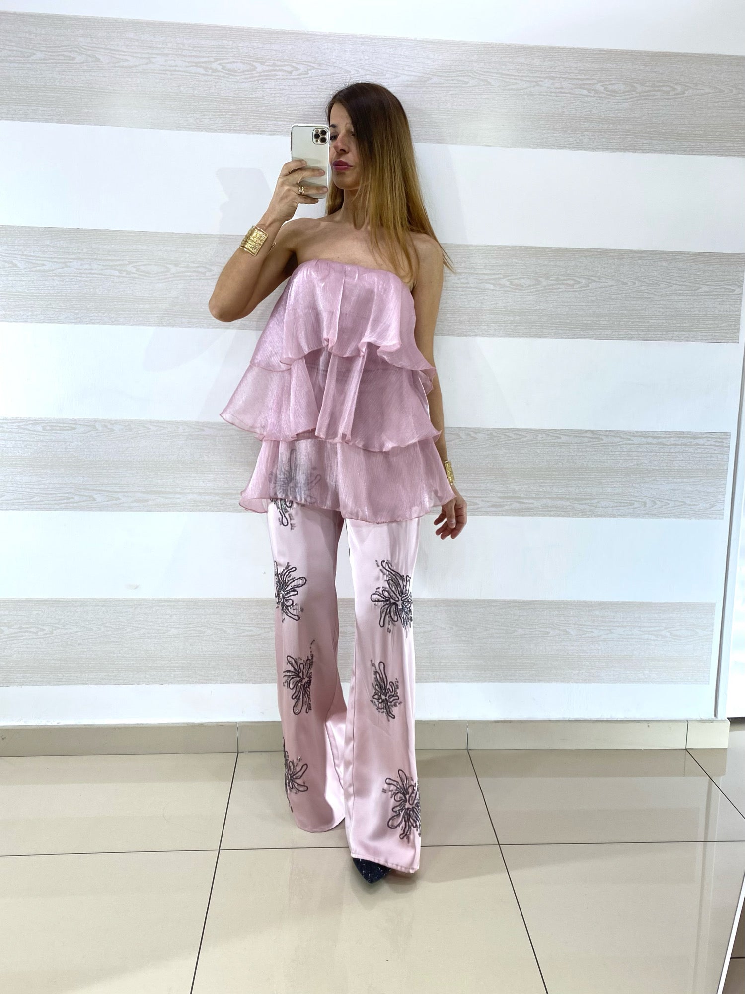Top Emma Cangiante con Balze