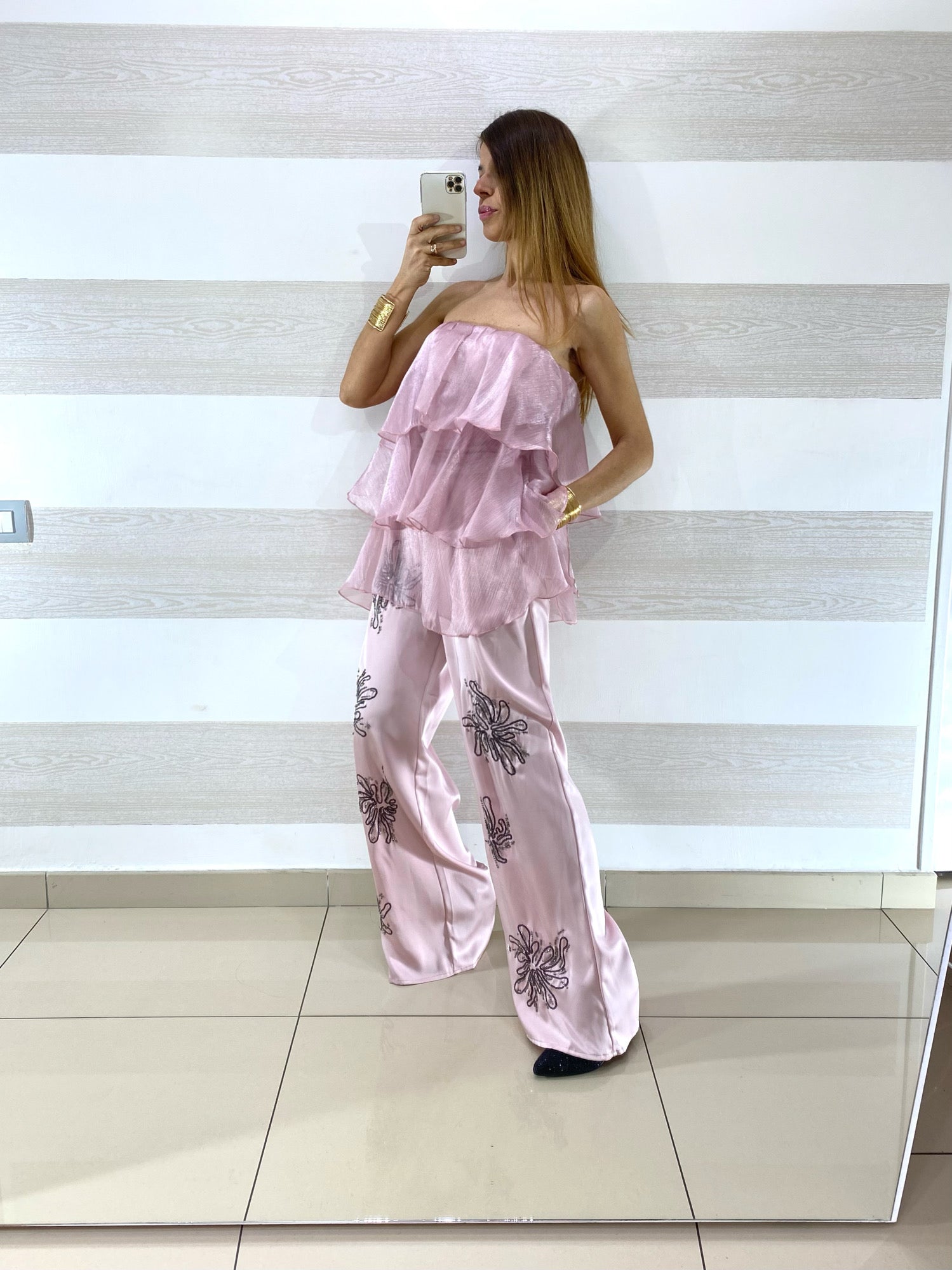 Top Emma Cangiante con Balze