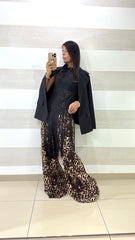 Top Lungo Griselda in Pizzo con Frange Asimmetrico