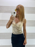 Top Simona in Pizzo con Coppe Push Up