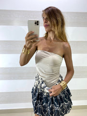 Top a Fascia Selvaggia con Coppe e Spacchetti