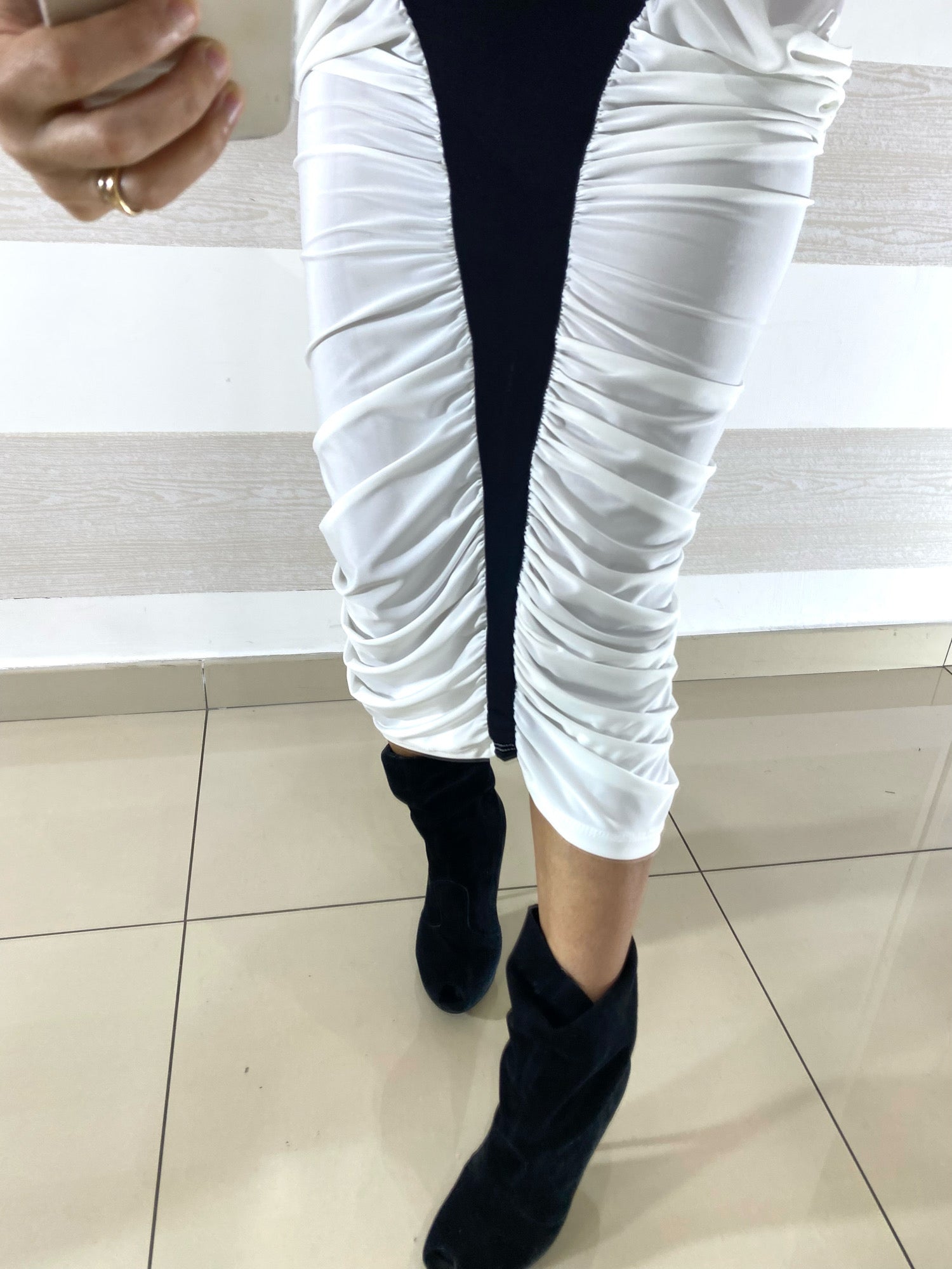 Tubino Federica Longuette con Drappeggi Laterali