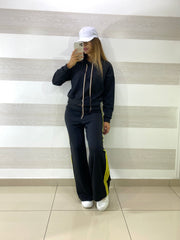 Tuta Amice Bande Laterali Gialle