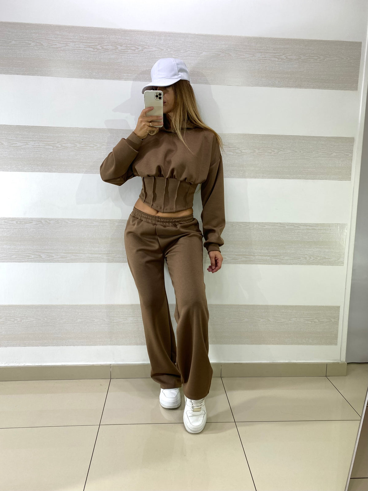 Tuta Calanthia PantaPalazzo e Felpina Corsetto