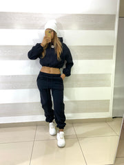 Tuta Carolina Garzata Pantaloni e Felpa Cappuccio