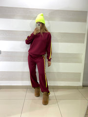 Tuta Cathy con Riga Laterale Verde Fluo