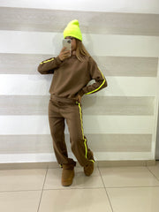 Tuta Cathy con Riga Laterale Verde Fluo