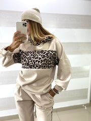 Tuta Laverne con Bande Animalier e Punti Luce