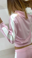 Tuta Lenora PantaPalazzo e Felpina con Bande Laterali Bianche