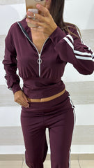 Tuta Lycra Fancy PantaPalazzo e Felpa con Fascia