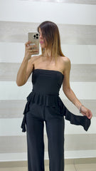 Tuta Tisha Intera a Fascia con Balza Asimmetrica