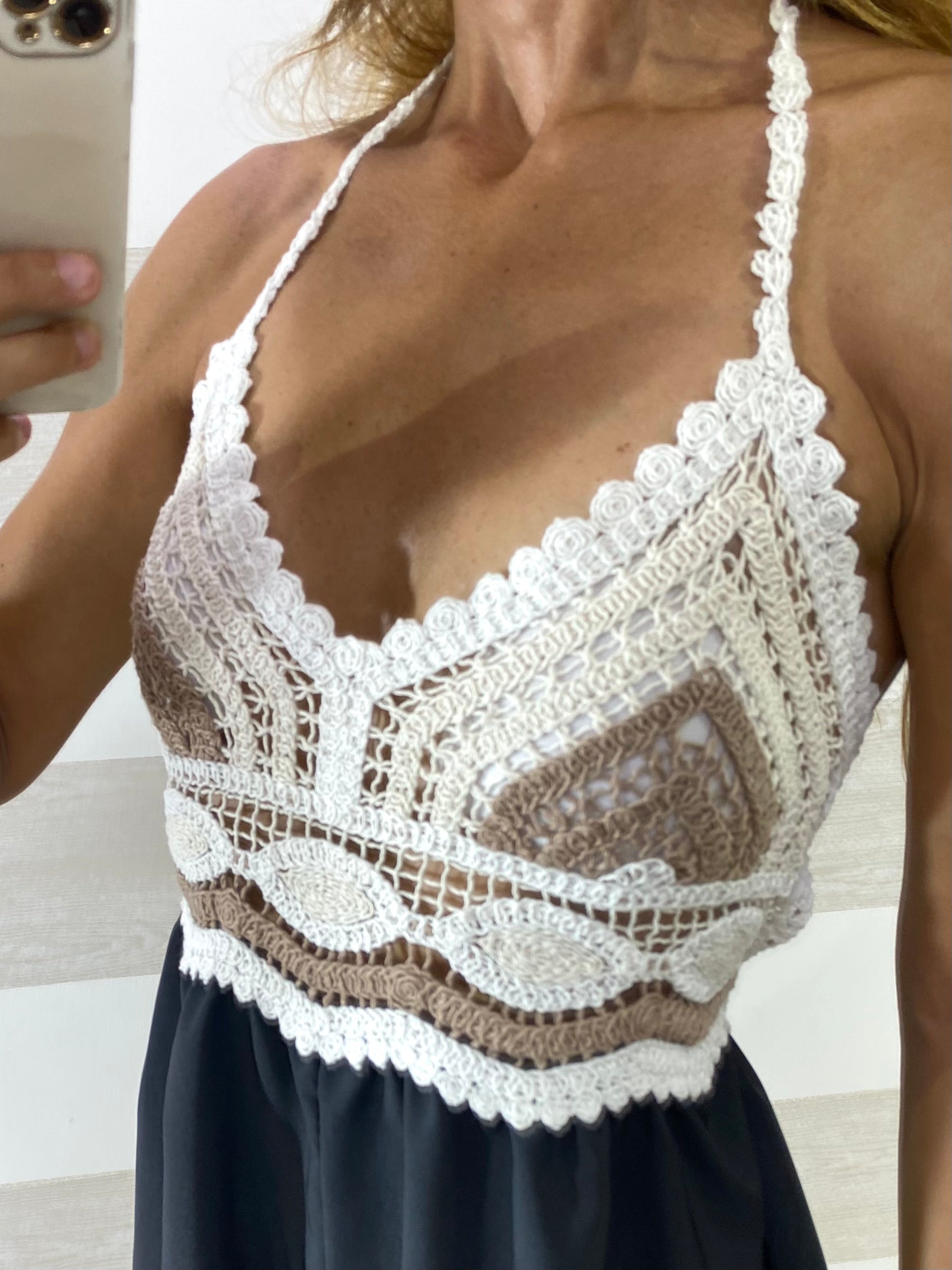 Tutina Tamara Cotone e Crochet