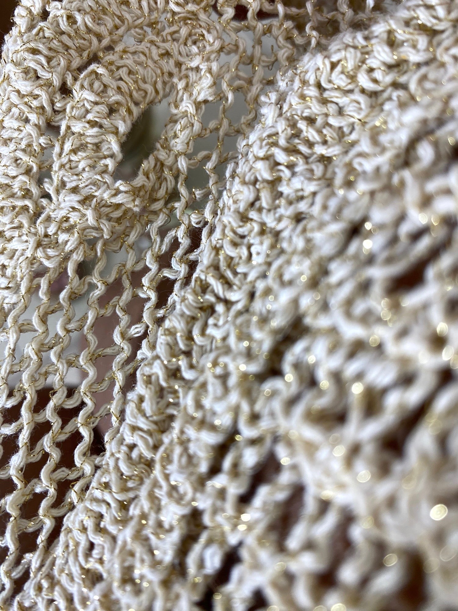 Vestitino Shaira in Crochet e Lurex Oro