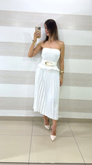 Vestito Belinda con Ruches e Plissè