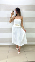Vestito Belinda con Ruches e Plissè