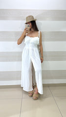 Vestito Charita con Bottoncini Effetto Corsetto