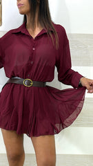Vestito Darla Tipo Chiffon con Shorts Inclusi