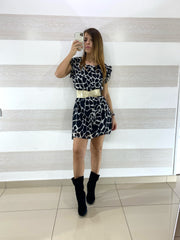 Vestito Katiuscia Fantasia Animalier Muccata