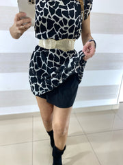 Vestito Katiuscia Fantasia Animalier Muccata