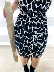 Vestito Katiuscia Fantasia Animalier Muccata