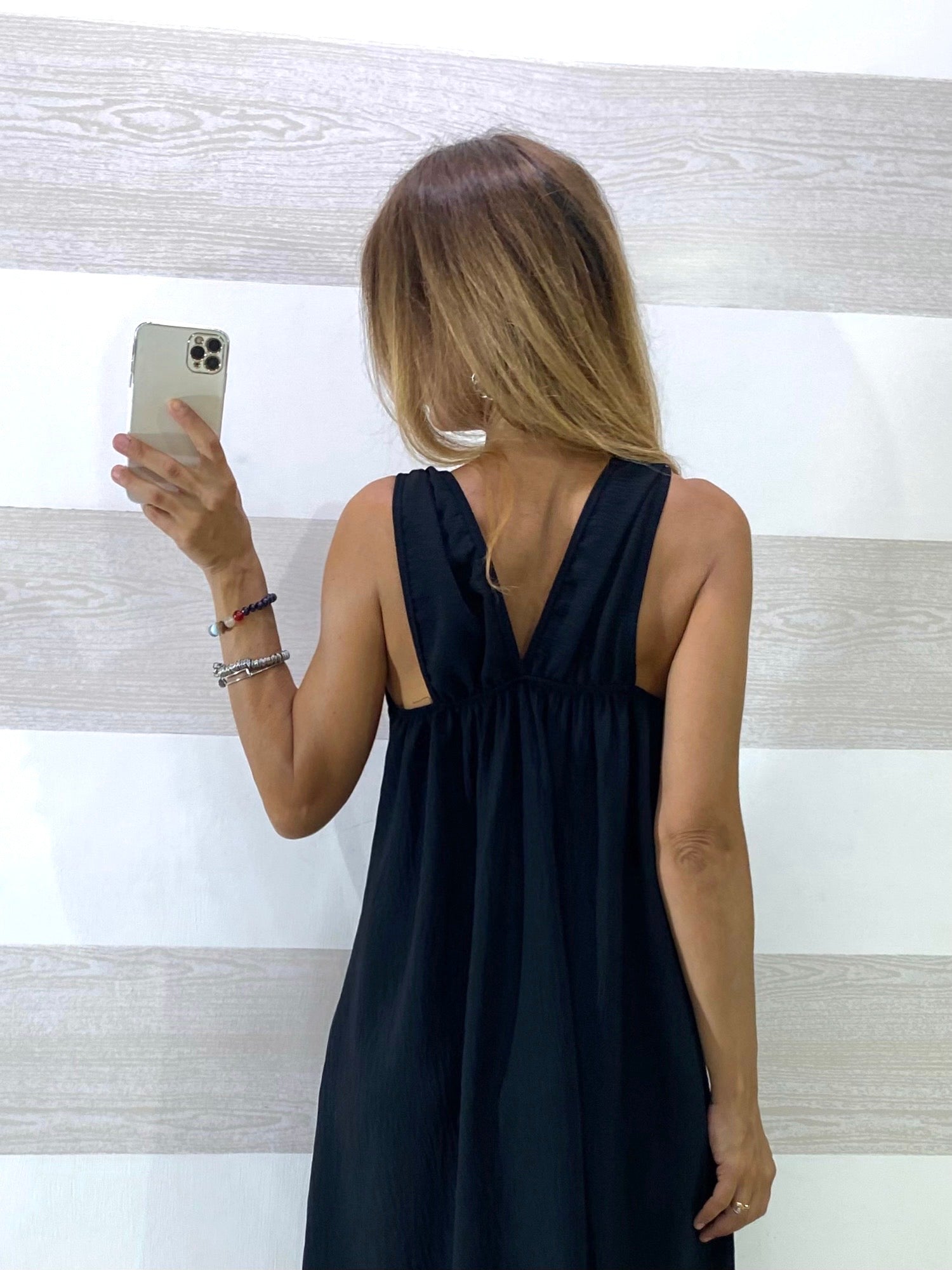 Vestito Senia con Applicazione alle Bretelle