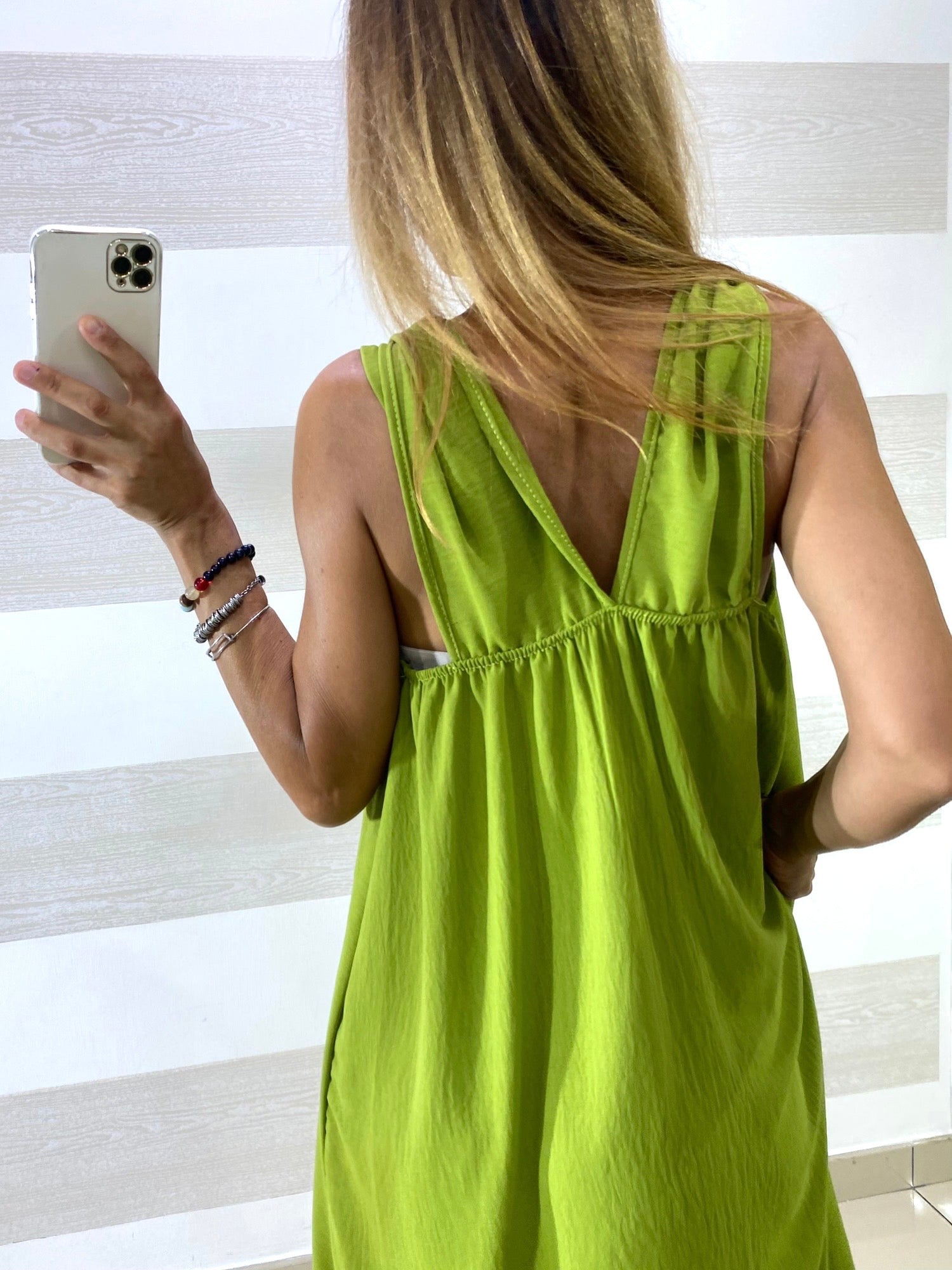Vestito Senia con Applicazione alle Bretelle