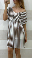 Vestito Winona a Righe Svasato