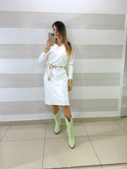 Vestito janey Tipo Lanettina Longuette