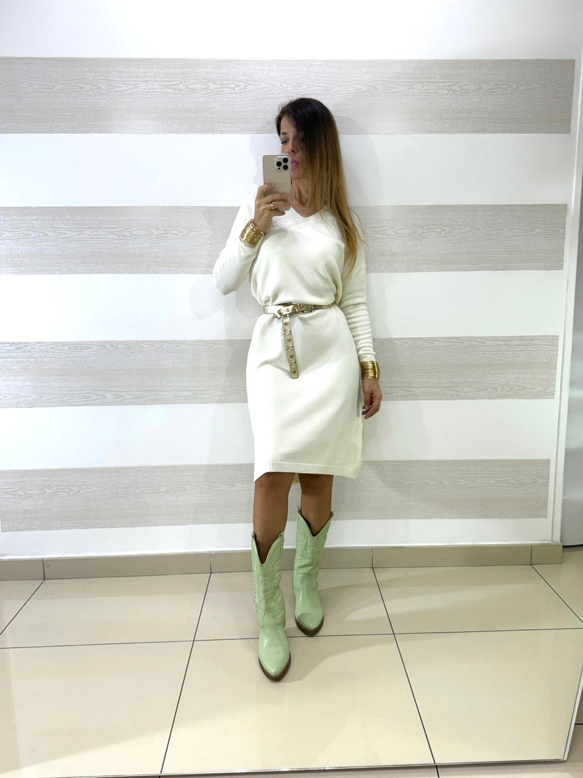 Vestito janey Tipo Lanettina Longuette