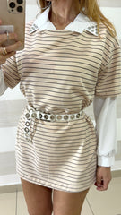 Vestito o Maxi Shirt Serina a Righe