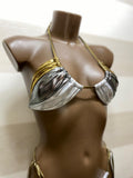 Bikini Uma1 Metallic Brasiliana e Triangolini Regolabili